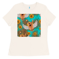 Bone rock n roll hands seamless pattern Ladies Tee - HRA Design Shop
