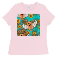 Bubblegum Pink rock n roll hands seamless pattern Ladies Tee - HRA Design Shop
