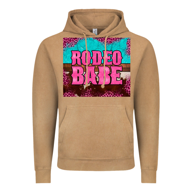 Rodeo Babe Cowhide Leopard Turquoise Vintage Hoodie by BarkalooDesign | Teevron