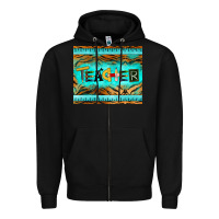 Black teacher mousepad Zipper Hoodie - BarkalooDesign