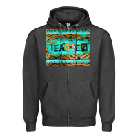 Charcoal Heather teacher mousepad Zipper Hoodie - BarkalooDesign