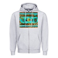 Heather Grey teacher mousepad Zipper Hoodie - BarkalooDesign