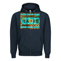 Navy teacher mousepad Zipper Hoodie - BarkalooDesign