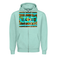 Seafoam teacher mousepad Zipper Hoodie - BarkalooDesign