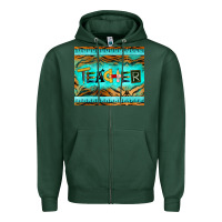 Sports Green teacher mousepad Zipper Hoodie - BarkalooDesign
