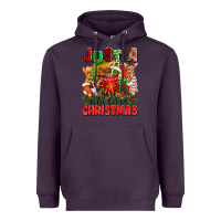 Plum just a girl who loves christmas Heavyweight Hoodie - texasbilliewilder