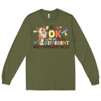 Army Green its ok to be different Long Sleeve Tee - MaliasSmallBusiness