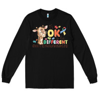 Black its ok to be different Long Sleeve Tee - MaliasSmallBusiness