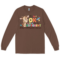 Chestnut its ok to be different Long Sleeve Tee - MaliasSmallBusiness