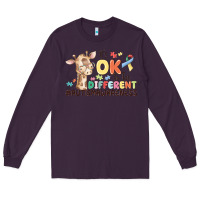 Plum its ok to be different Long Sleeve Tee - MaliasSmallBusiness
