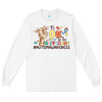 White its ok to be different Long Sleeve Tee - MaliasSmallBusiness