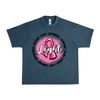 Midnight Navy fight breast cancer Urban Heavy Tee - MaliasSmallBusiness