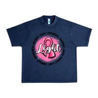 Navy fight breast cancer Urban Heavy Tee - MaliasSmallBusiness