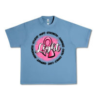 Pebble Blue fight breast cancer Urban Heavy Tee - MaliasSmallBusiness