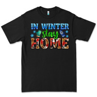 Black in winter stay home with gloves Premium Tee - AdoDesignShop