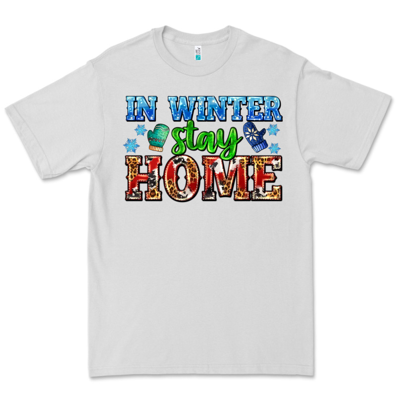 In Winter Stay Home With Gloves Premium Tee by AdoDesignShop | Teevron