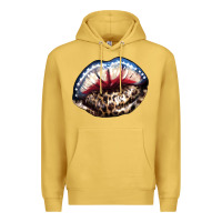 Antique Gold American lip leopard 4th of july Premium Hoodie - HowdyJamesFarm
