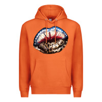 Carrot American lip leopard 4th of july Premium Hoodie - HowdyJamesFarm