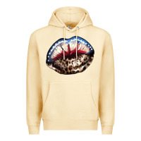 Pina Colada American lip leopard 4th of july Premium Hoodie - HowdyJamesFarm