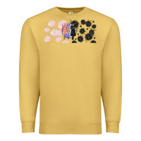 Antique Gold gothic girl and colorful girl best friends with Premium Sweatshirt - TumblerDesignByShophia