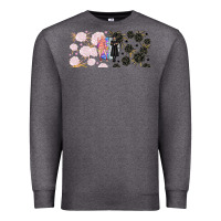 Charcoal Heather gothic girl and colorful girl best friends with Premium Sweatshirt - TumblerDesignByShophia