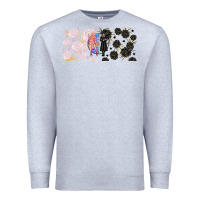Heather Grey gothic girl and colorful girl best friends with Premium Sweatshirt - TumblerDesignByShophia