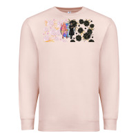 Pale Pink gothic girl and colorful girl best friends with Premium Sweatshirt - TumblerDesignByShophia