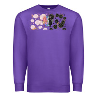 Purple gothic girl and colorful girl best friends with Premium Sweatshirt - TumblerDesignByShophia
