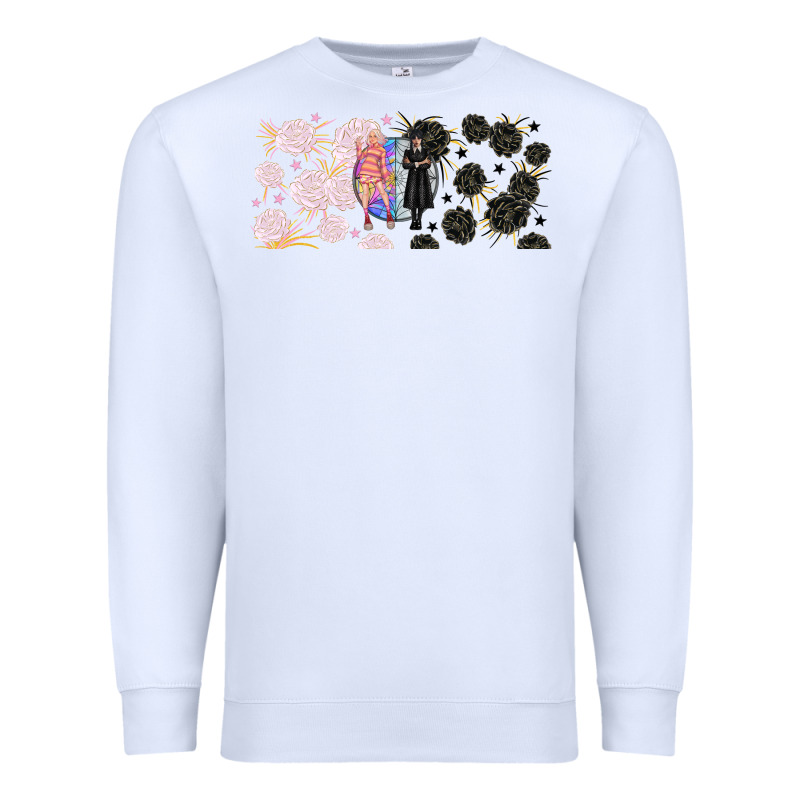 Gothic Girl And Colorful Girl Best Friends With Premium Sweatshirt by TumblerDesignByShophia | Teevron