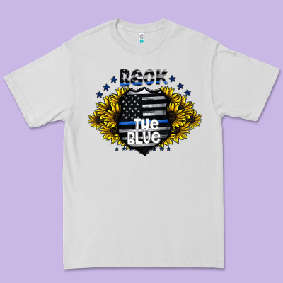Back The Blue Premium Tee Designed By Cowhidedigitalart