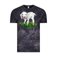 Cloud Black Baby Angora Goat Vintage Tee - LillyAllenDesigns