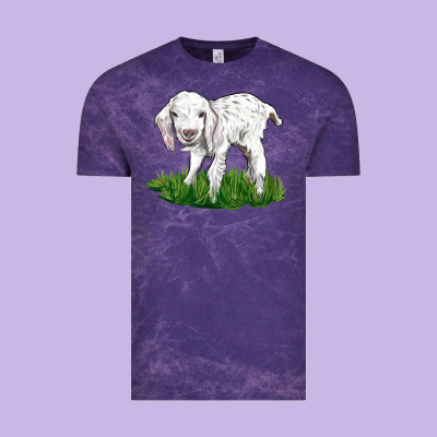 Baby Angora Goat Vintage Tee Designed By Lillyallendesigns