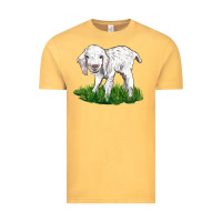 Vintage Mustard Baby Angora Goat Vintage Tee - LillyAllenDesigns