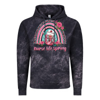 Cloud Black nurse life spring rainbow Vintage Hoodie - BarkalooDesign