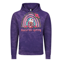 Cloud Purple nurse life spring rainbow Vintage Hoodie - BarkalooDesign
