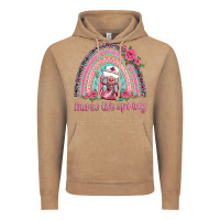 Vintage Coffee nurse life spring rainbow Vintage Hoodie - BarkalooDesign