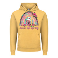 Vintage Mustard nurse life spring rainbow Vintage Hoodie - BarkalooDesign