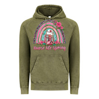 Vintage Olive nurse life spring rainbow Vintage Hoodie - BarkalooDesign