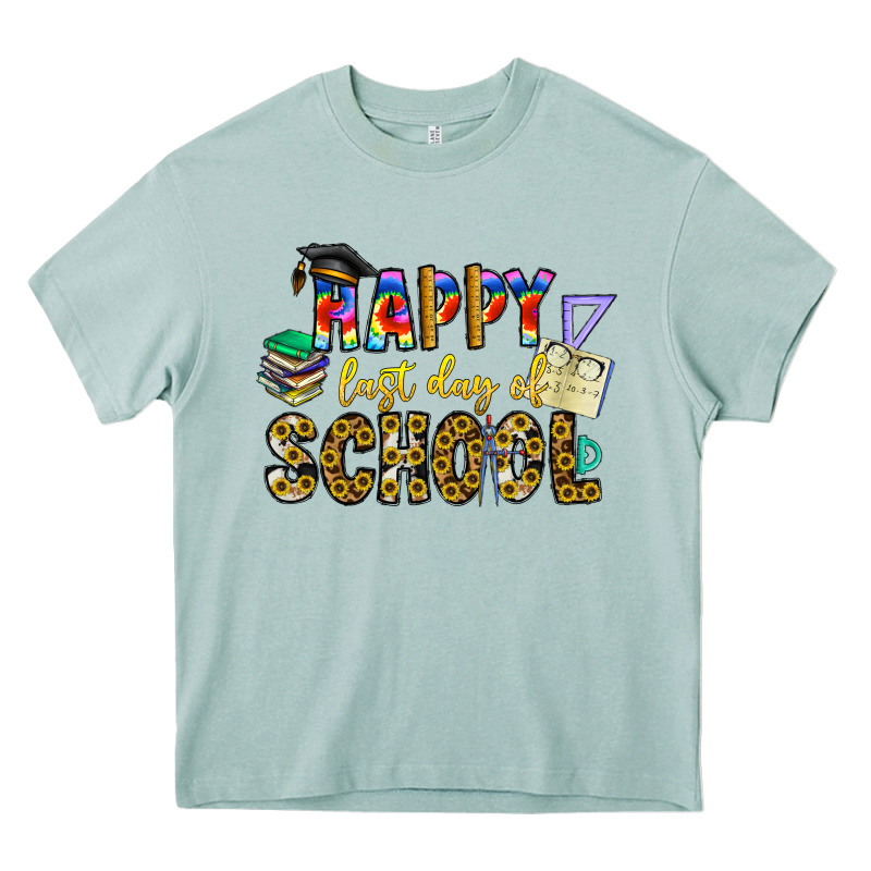 Happy Last Day Of School Heavy Core Tee by CowhideDigitalArt | Teevron