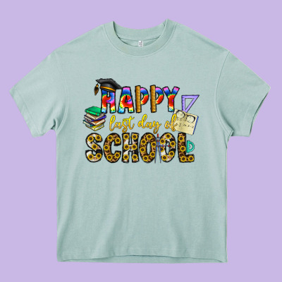 Happy Last Day Of School Heavy Core Tee Designed By Cowhidedigitalart