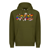 Army Green pride gnome Premium Hoodie - JahusDesignShop