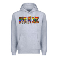 Heather Grey pride gnome Premium Hoodie - JahusDesignShop