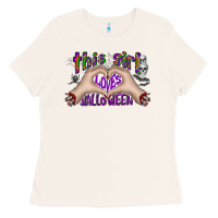 Bone this girl loves halloween Ladies Tee - CowhideDigitalArt