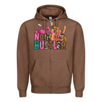 Chestnut nail hustler Zipper Hoodie - Jasminsmagicworld