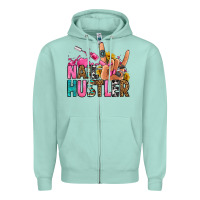 Seafoam nail hustler Zipper Hoodie - Jasminsmagicworld
