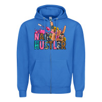 True Royal nail hustler Zipper Hoodie - Jasminsmagicworld