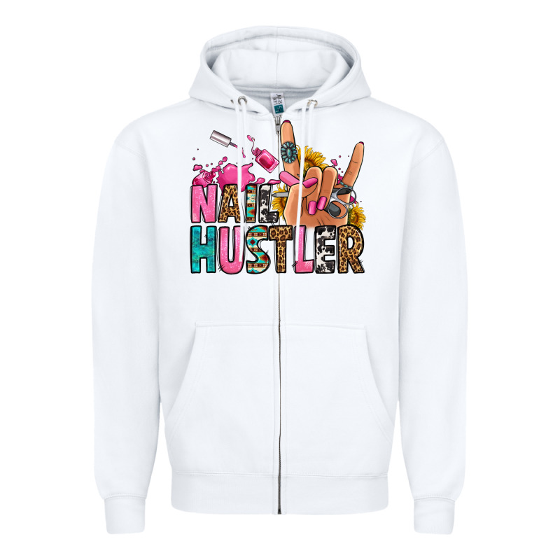 Nail Hustler Zipper Hoodie by Jasminsmagicworld | Teevron