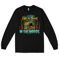 Black life is good in the woods Long Sleeve Tee - NancyCooperArtShop