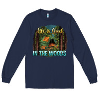 Navy life is good in the woods Long Sleeve Tee - NancyCooperArtShop