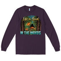 Plum life is good in the woods Long Sleeve Tee - NancyCooperArtShop